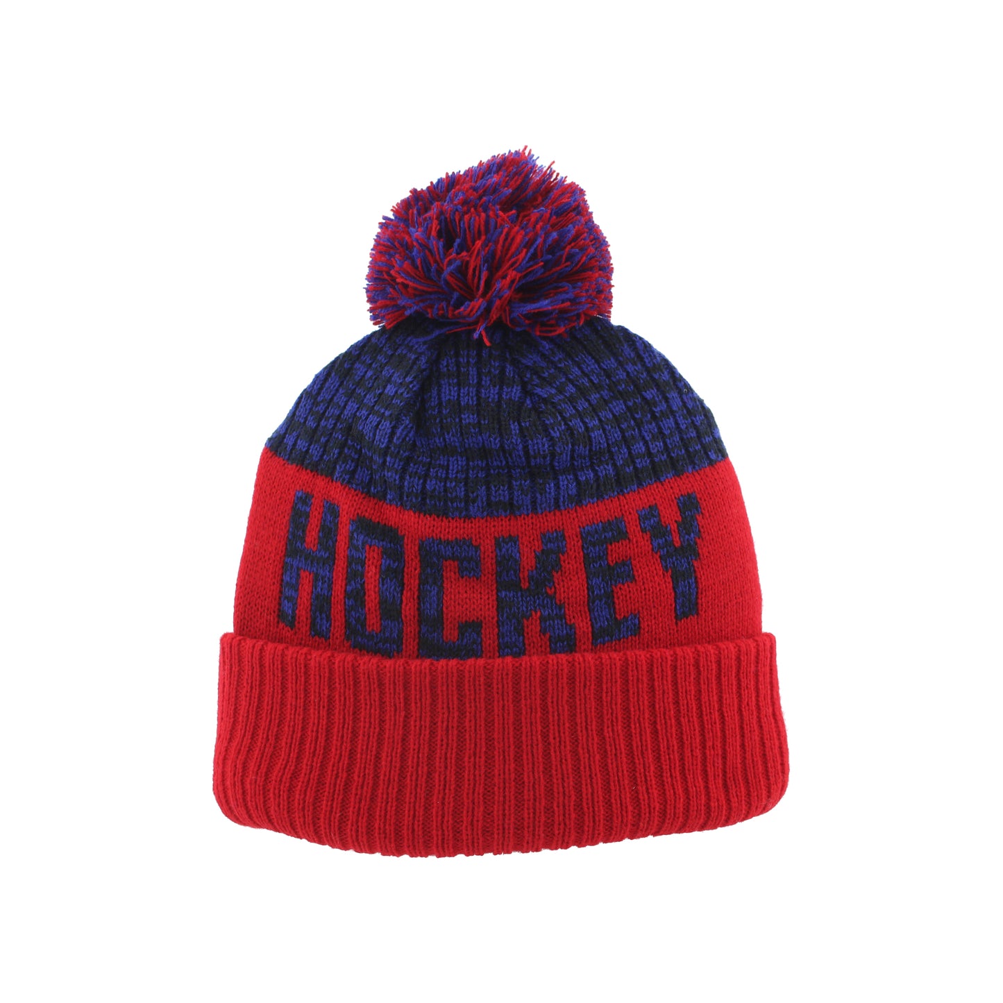 Winter Hat- Red and Blue with Buc Head