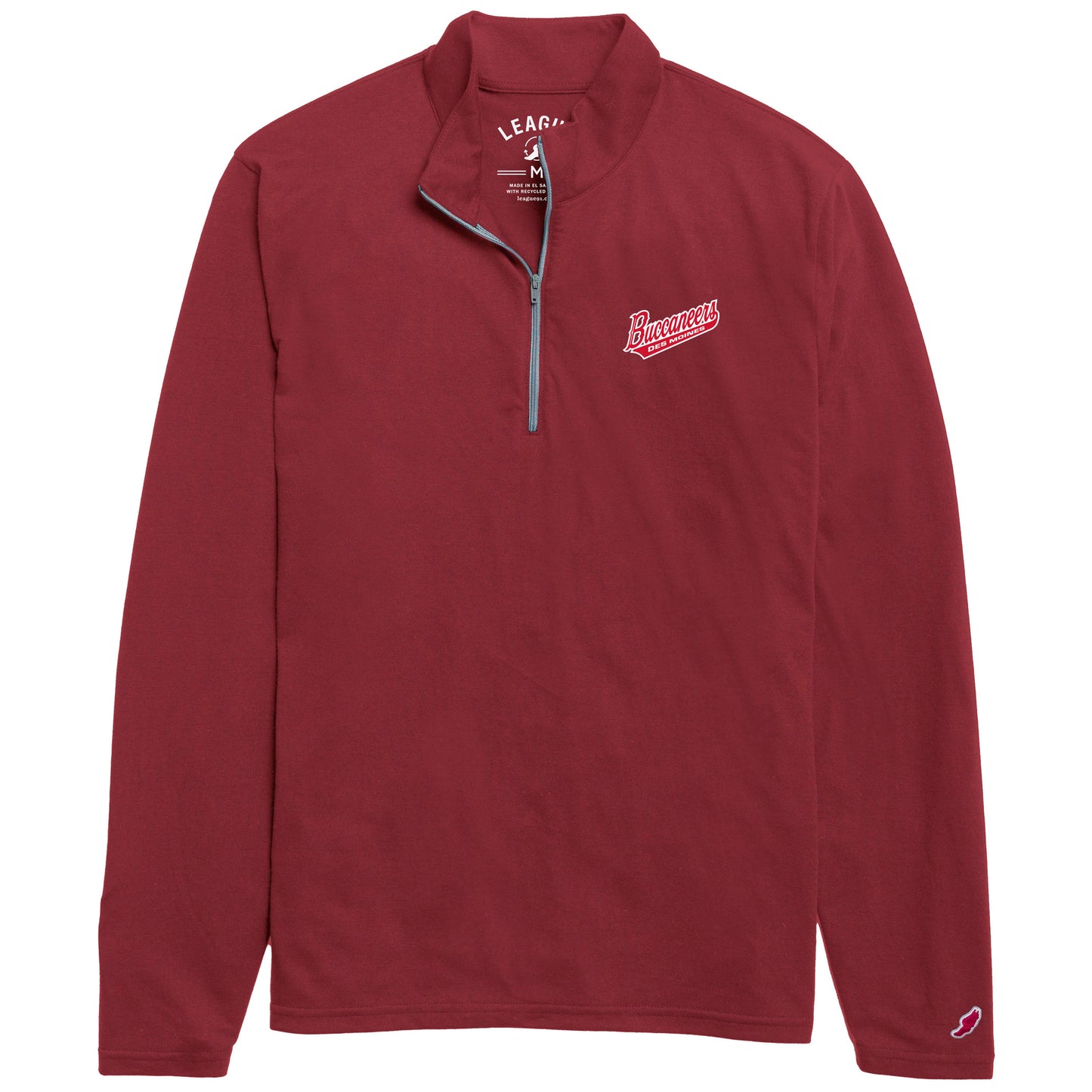 1/4 Zip- Red Script Logo