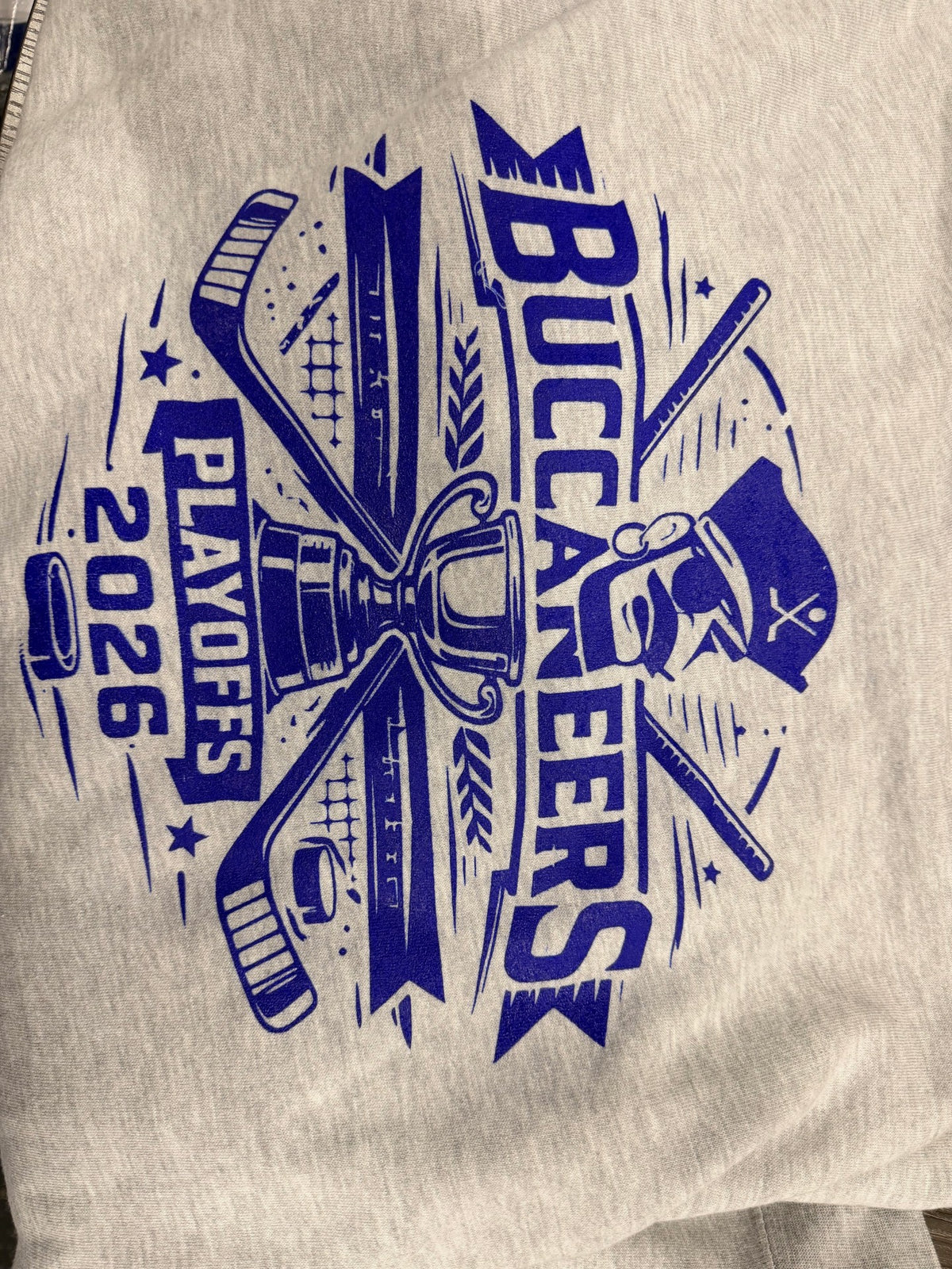 Bucs Playoff Tee 2026-Blue Script