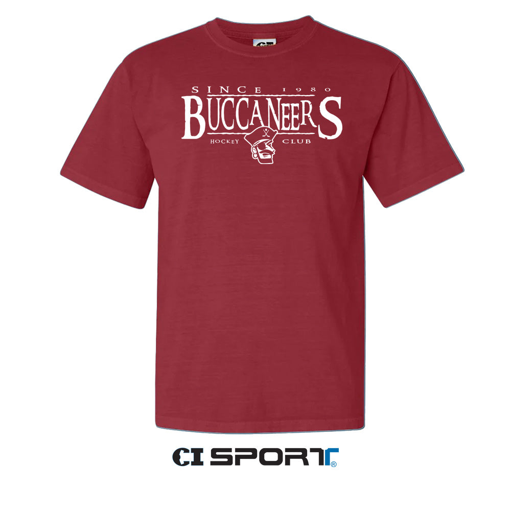 T-shirt- Red Buccaneers Hockey Club
