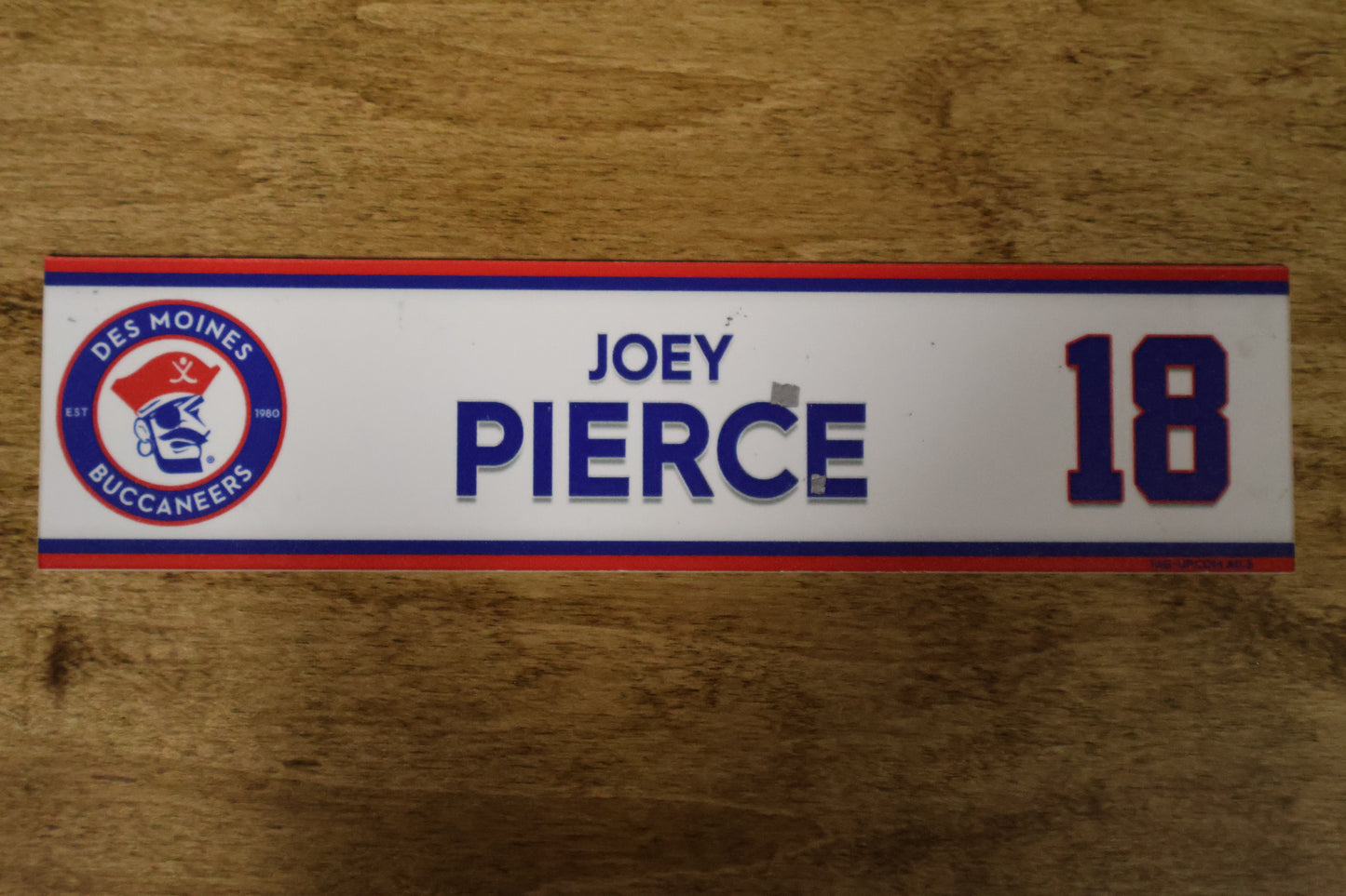 Joey Pierce Name Plate