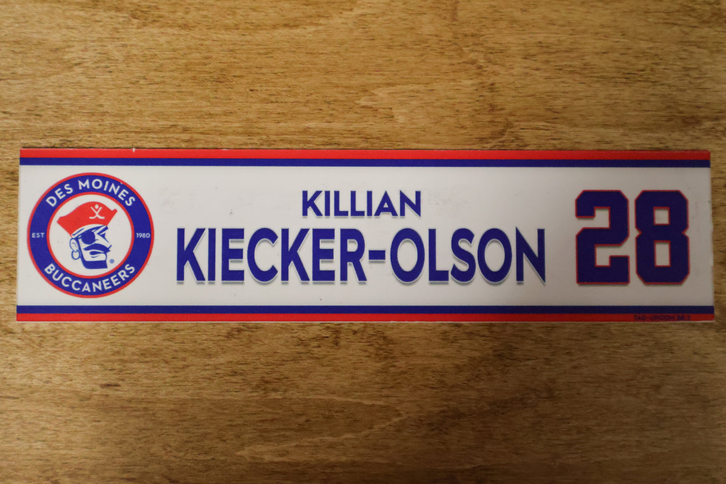 Killian Kiecker-Olson Name Plate