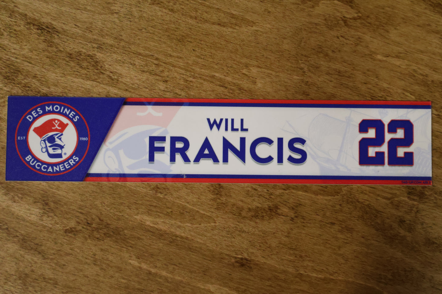 Will Francis Name Plate