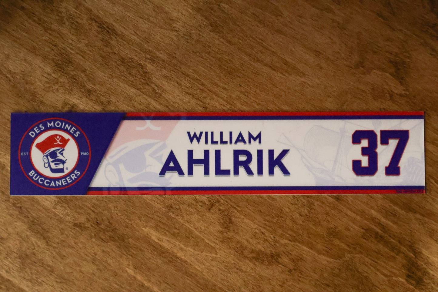 William Ahlrik Name Plate
