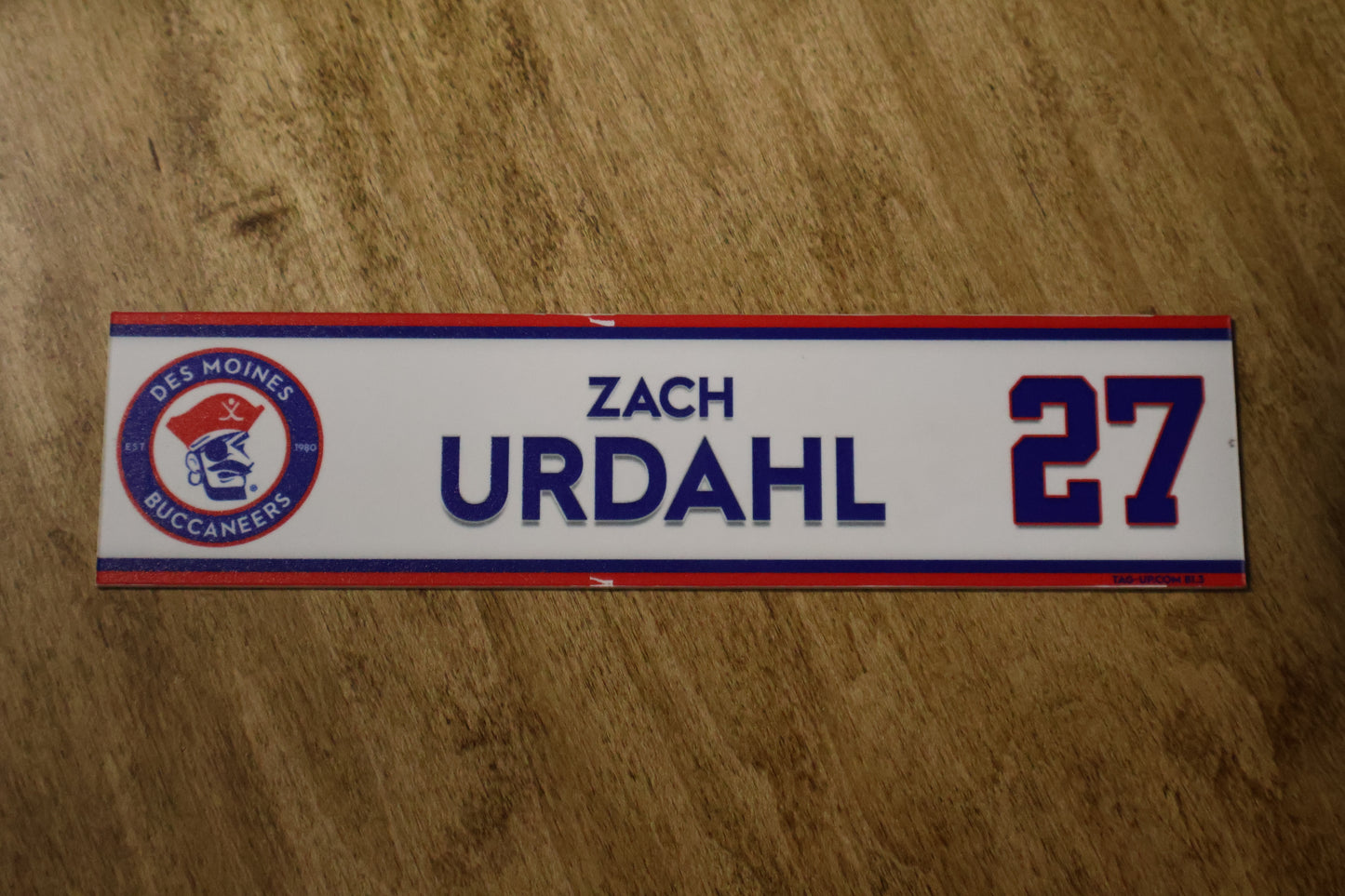 Zach Urdahl Name Plate