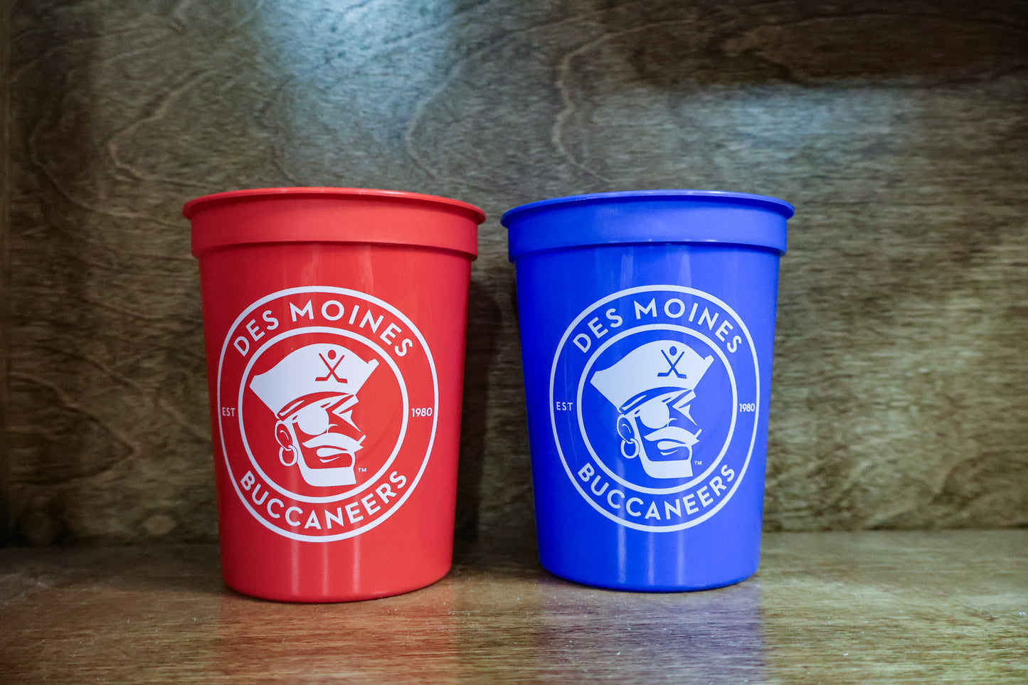 Cups (4) - Red & Blue Plastic Cup