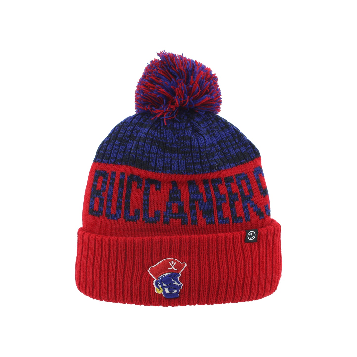 Winter Hat- Red and Blue with Buc Head