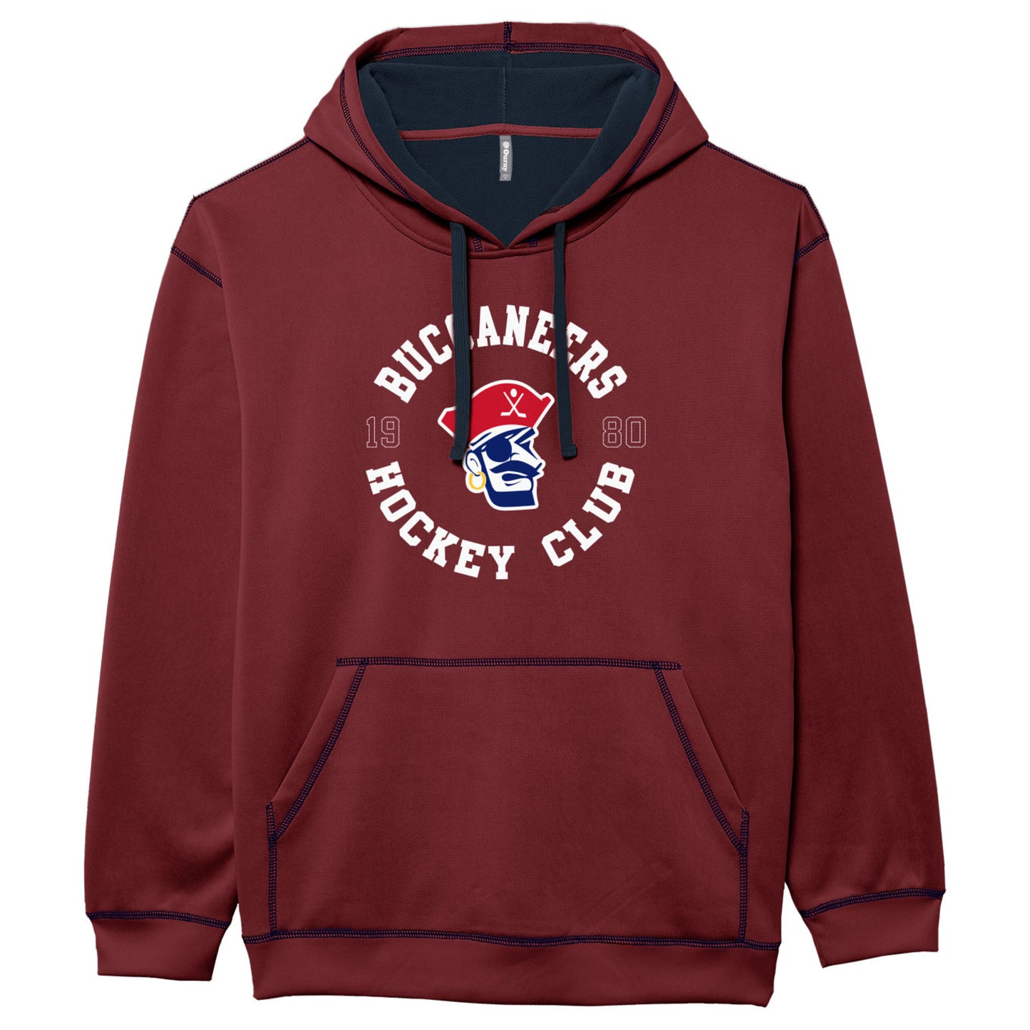Hoodie- Red Buccaneers Hockey Club