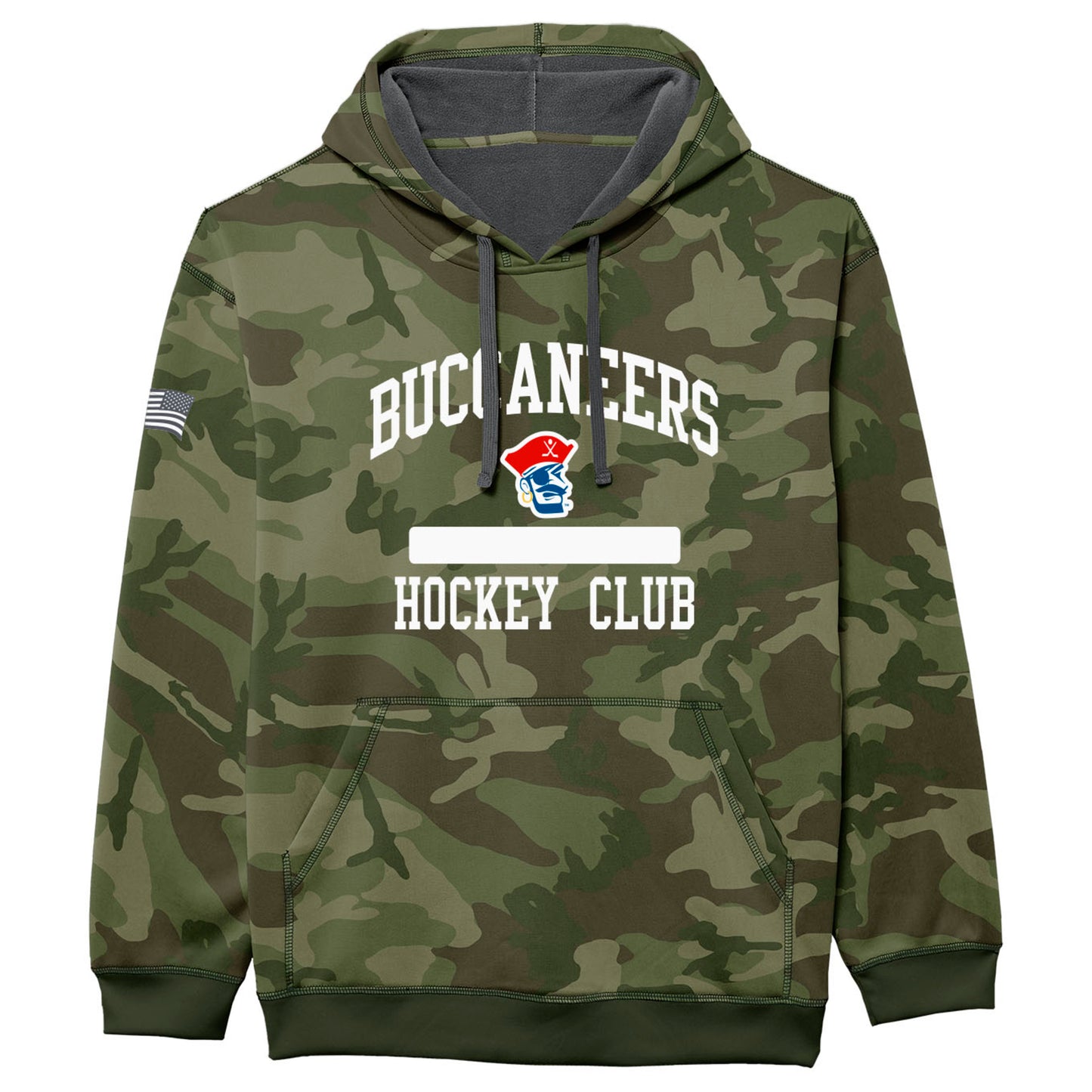 Hoodie- Camo Buccaneers Hockey Club