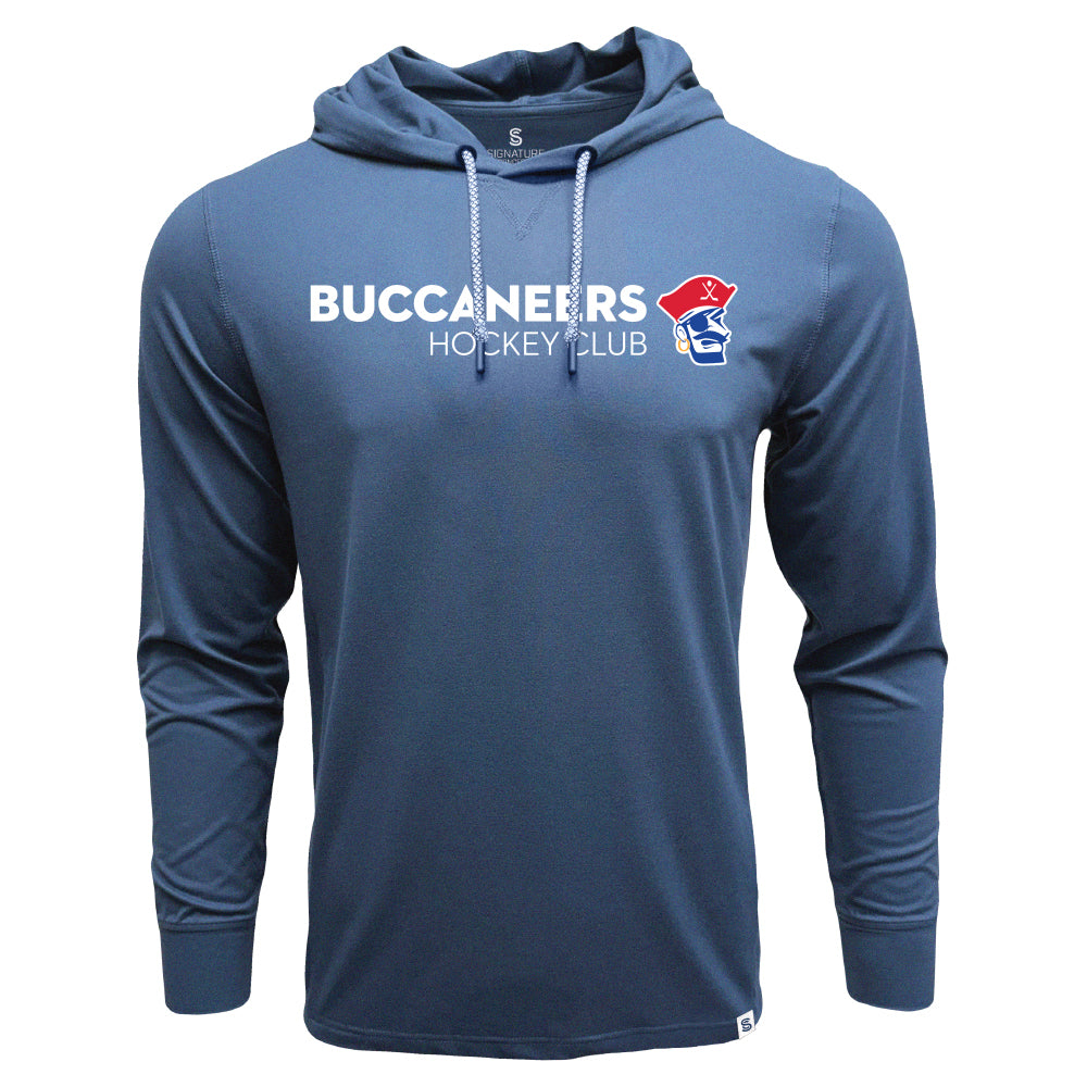 Long Sleeve with Hood- Buccaneers Hockey Club Navy