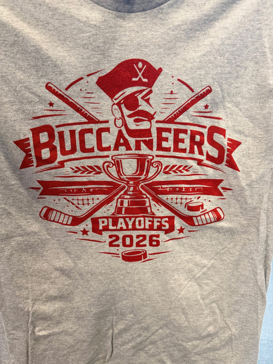 Bucs Playoff Tee 2026-Red Script