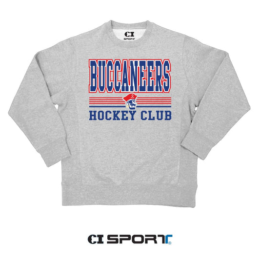 Crewneck- Grey Buccaneers Hockey Club