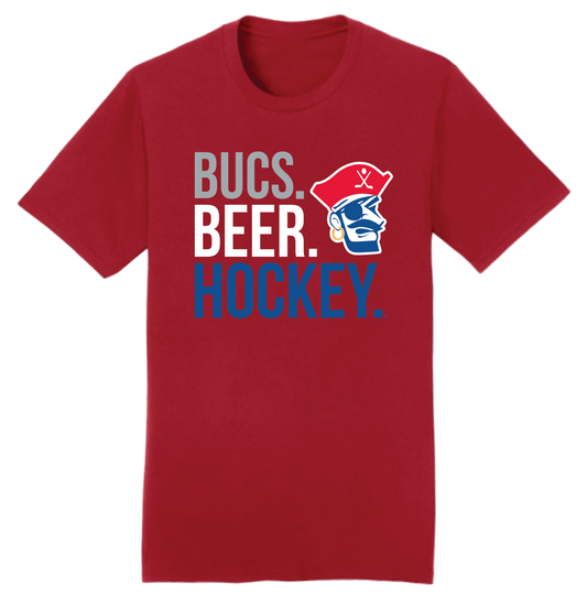T-shirt- Bucs Beer Hockey