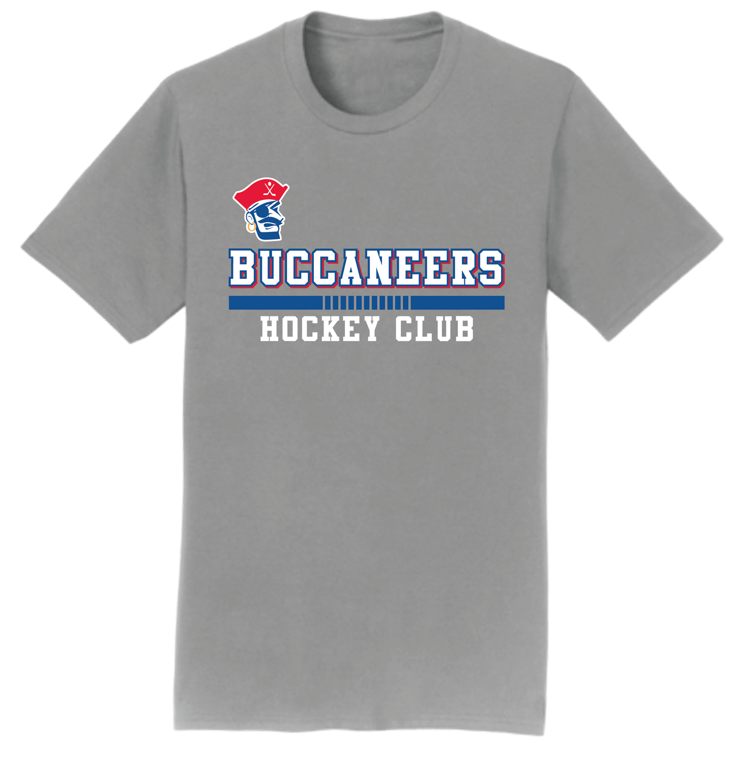 T-Shirt- Grey Buccaneers Hockey Club