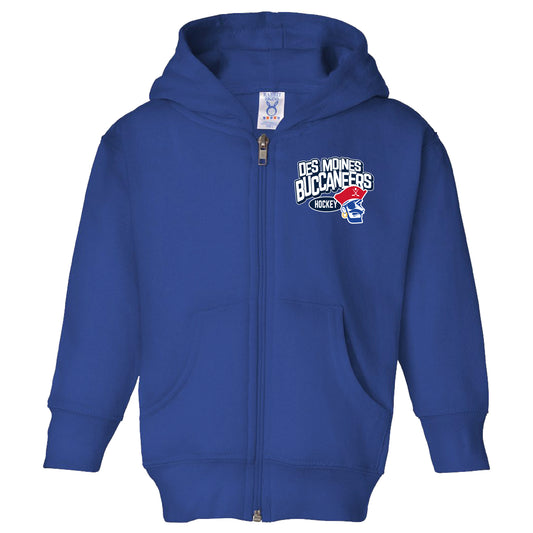 Full Zip Hoodie- Toddler Royal Blue