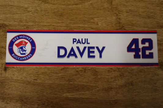 Paul Davey Name Plate