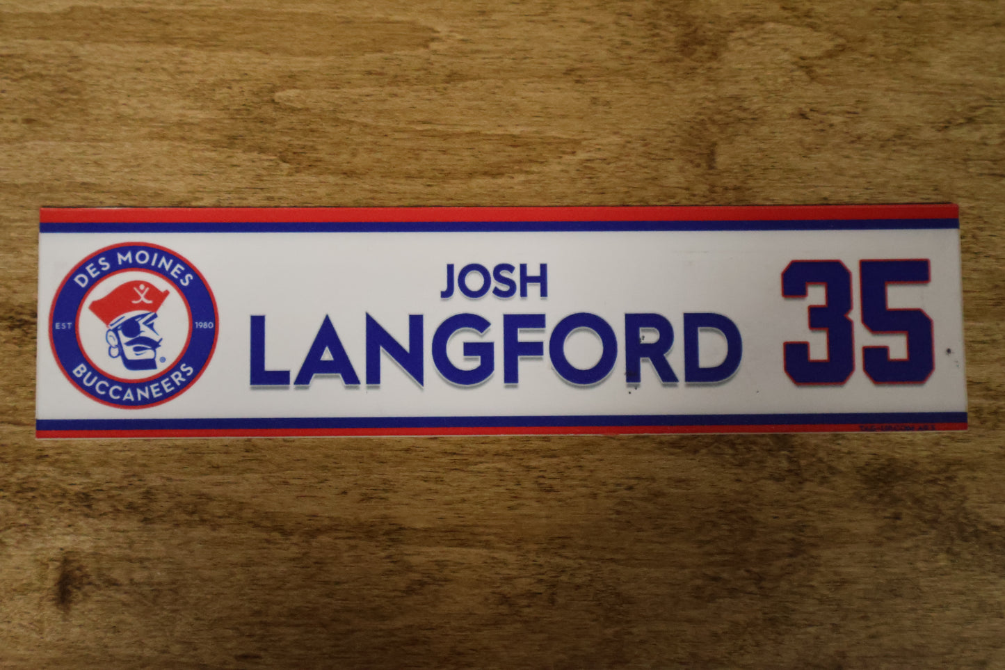 Josh Langford Name Plate