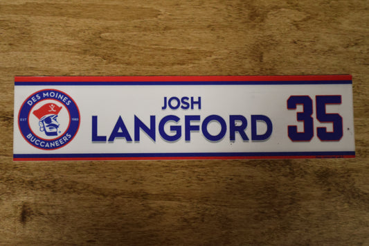 Josh Langford Name Plate