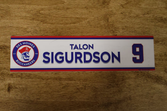 Talon Sigurdson Name Plate