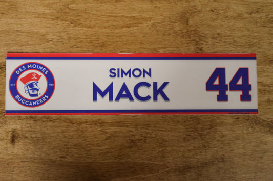 Simon Mack Name Plate