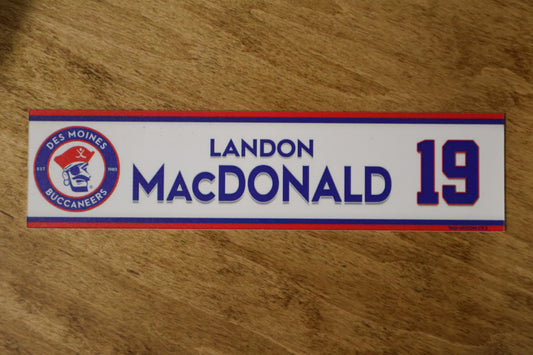 Landon Macdonald Name Plate