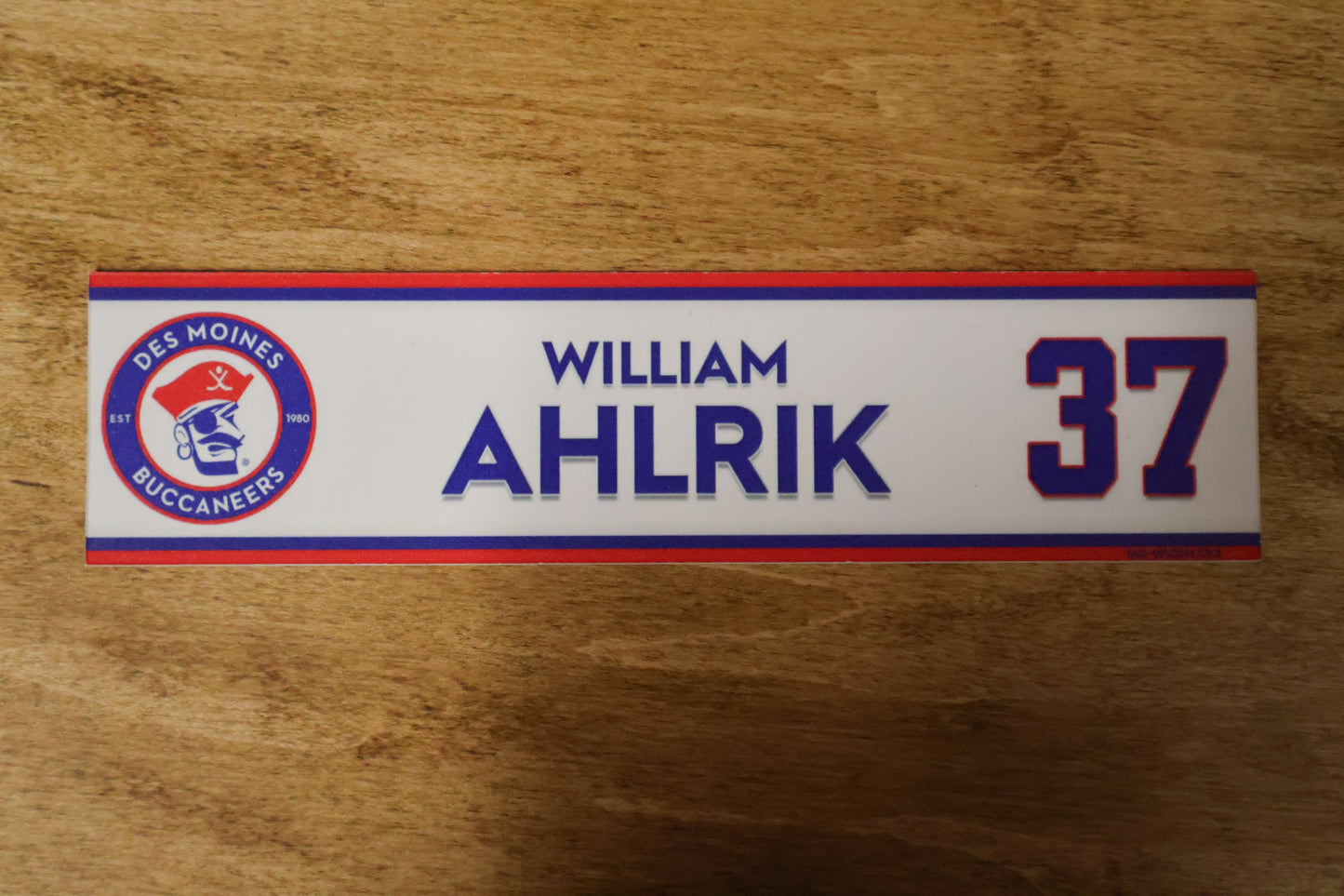 William Ahlrik Name Plate