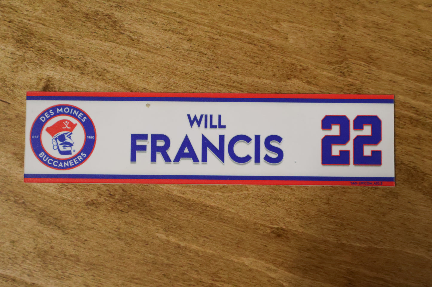 Will Francis Name Plate