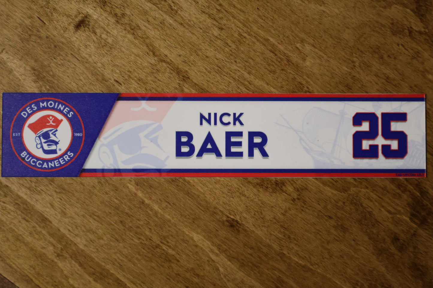 Nick Baer Name Plate