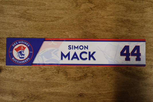 Simon Mack Name Plate