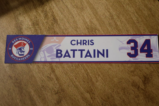 Chris Battaini Name Plate