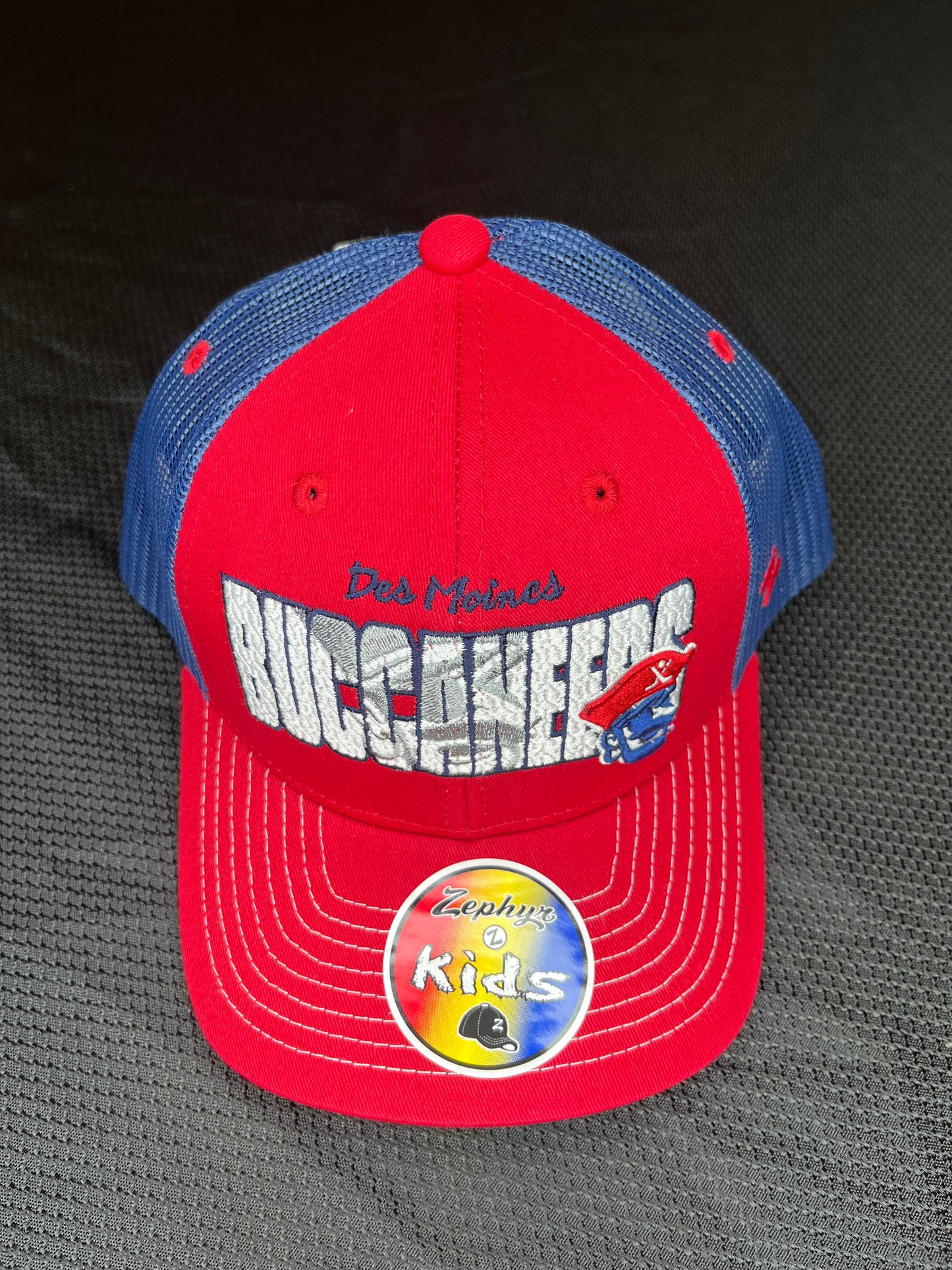 Hat- Youth Navy & Red Trucker