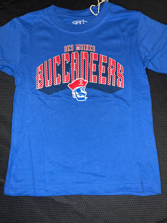 T-shirt- Des Moines Buccaneers Blue