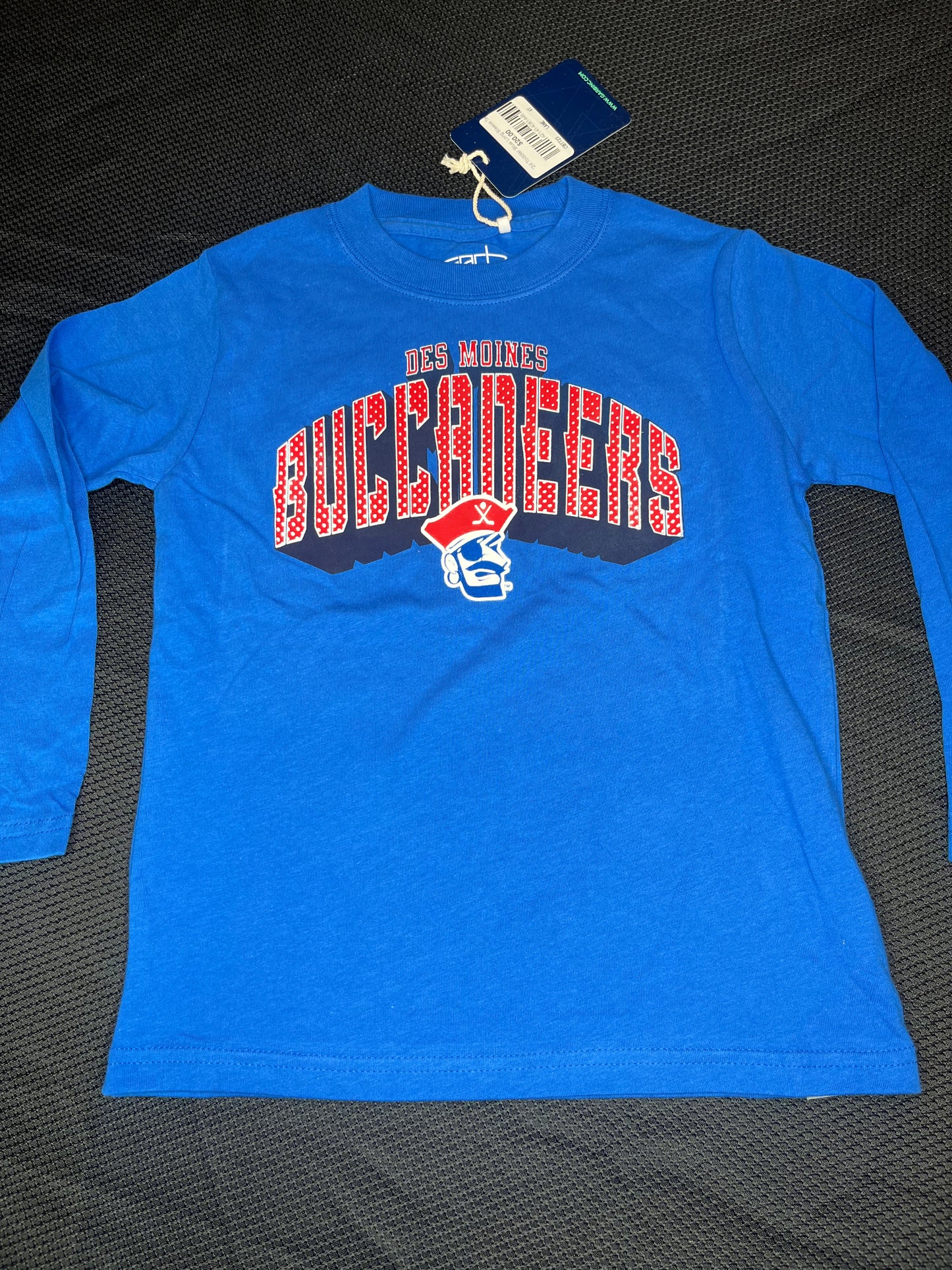 Long Sleeve- Toddler Des Moines Buccaneers Blue