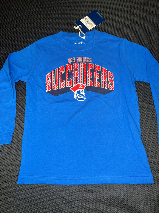 Long Sleeve- Toddler Des Moines Buccaneers Blue