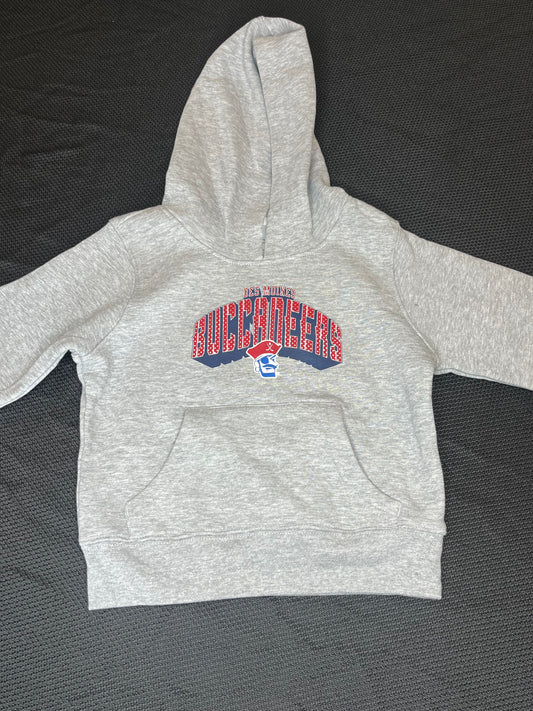 Hoodie- Toddler Gray Des Moines Buccaneers