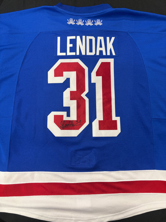#31 Game Worn Authentic Signed Lendak Jersey