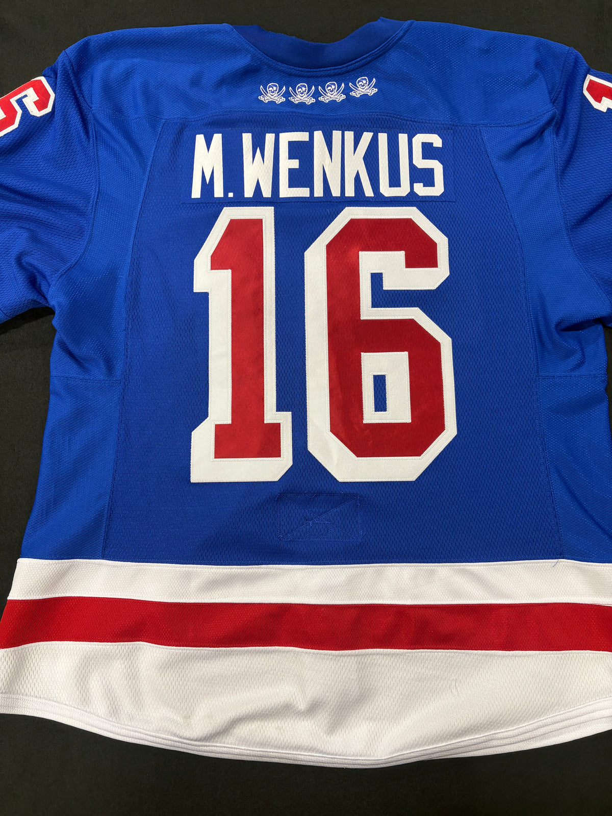 #16 Game Worn Authentic M. Wenkus Jersey
