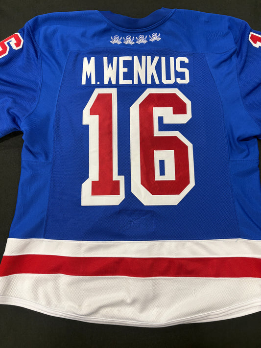 #16 Game Worn Authentic M. Wenkus Jersey