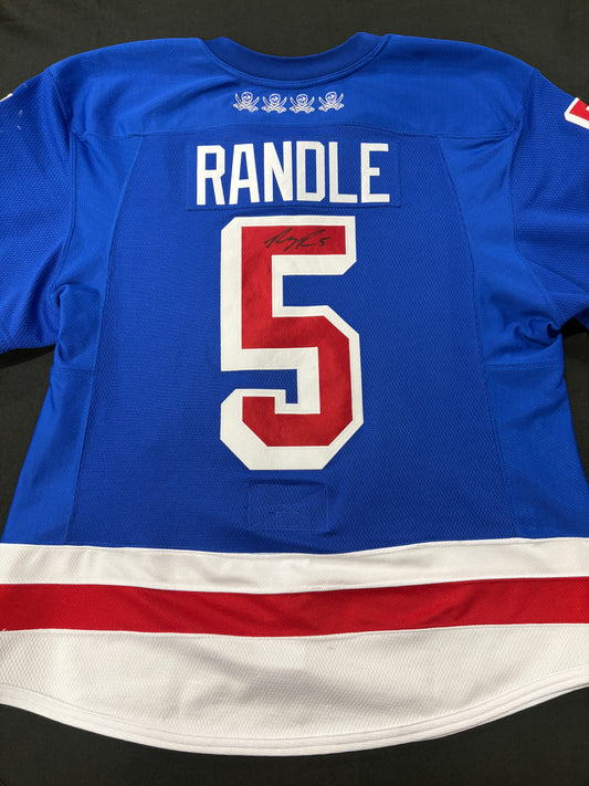 #5 Game Worn Authentic Signed Randle Jersey