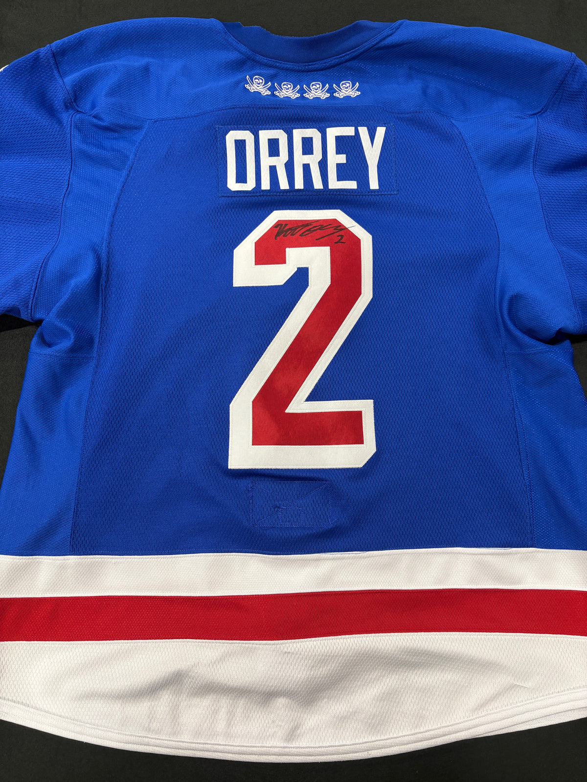 #2 Game Worn  Authentic Signed  Orrey Jersey