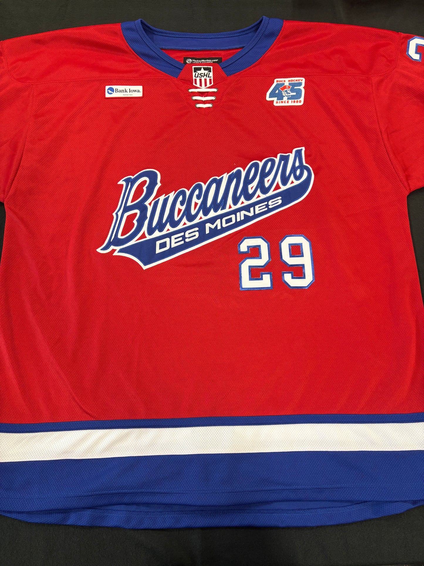 #29 Red Authentic Jersey