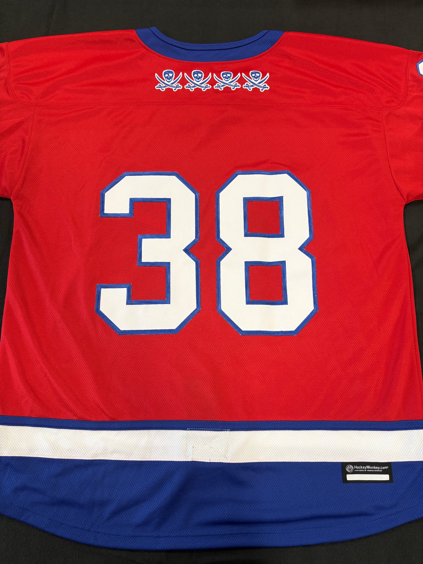 #38 Red Authentic Jersey