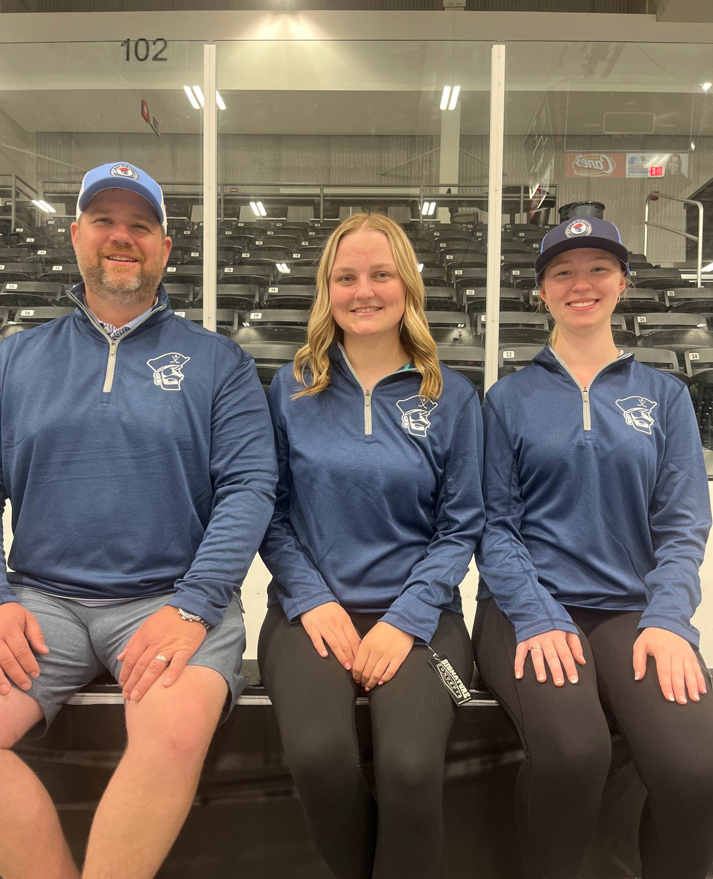 1/4 Zip- Blue Bucs Head