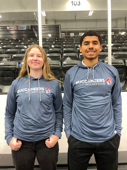 Long Sleeve with Hood- Buccaneers Hockey Club Navy