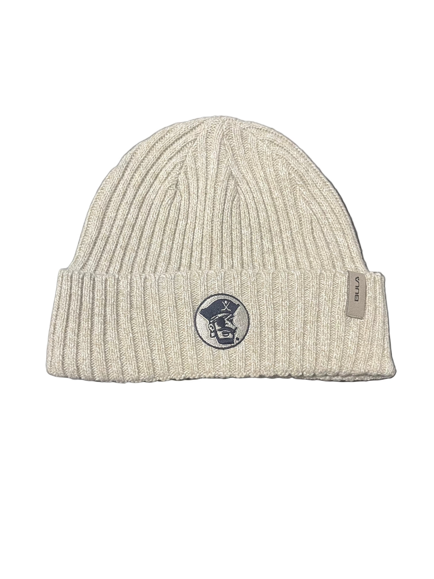 Winter Hat- Heather Cream Bucs Head