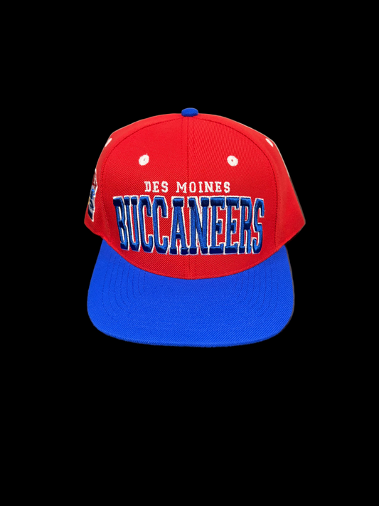 Hat- Red Des Moines Buccaneers