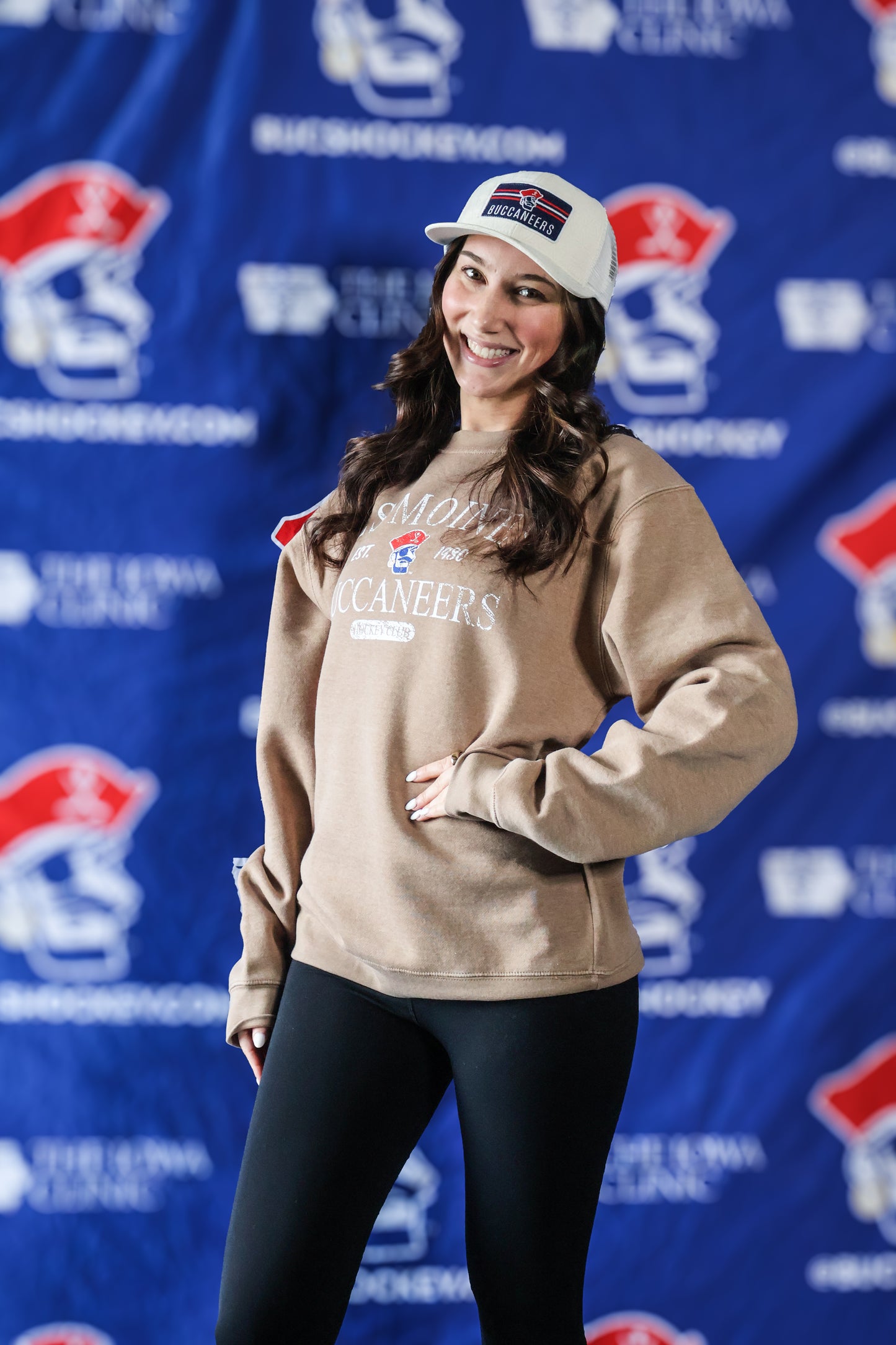 Hat- White Buccaneers