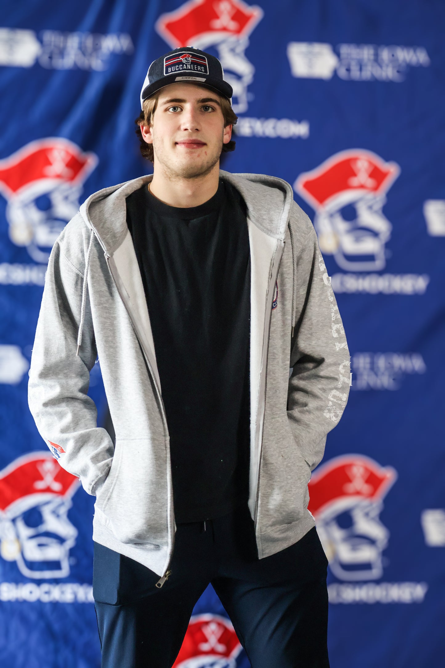 Full Zip- Grey Buccaneers