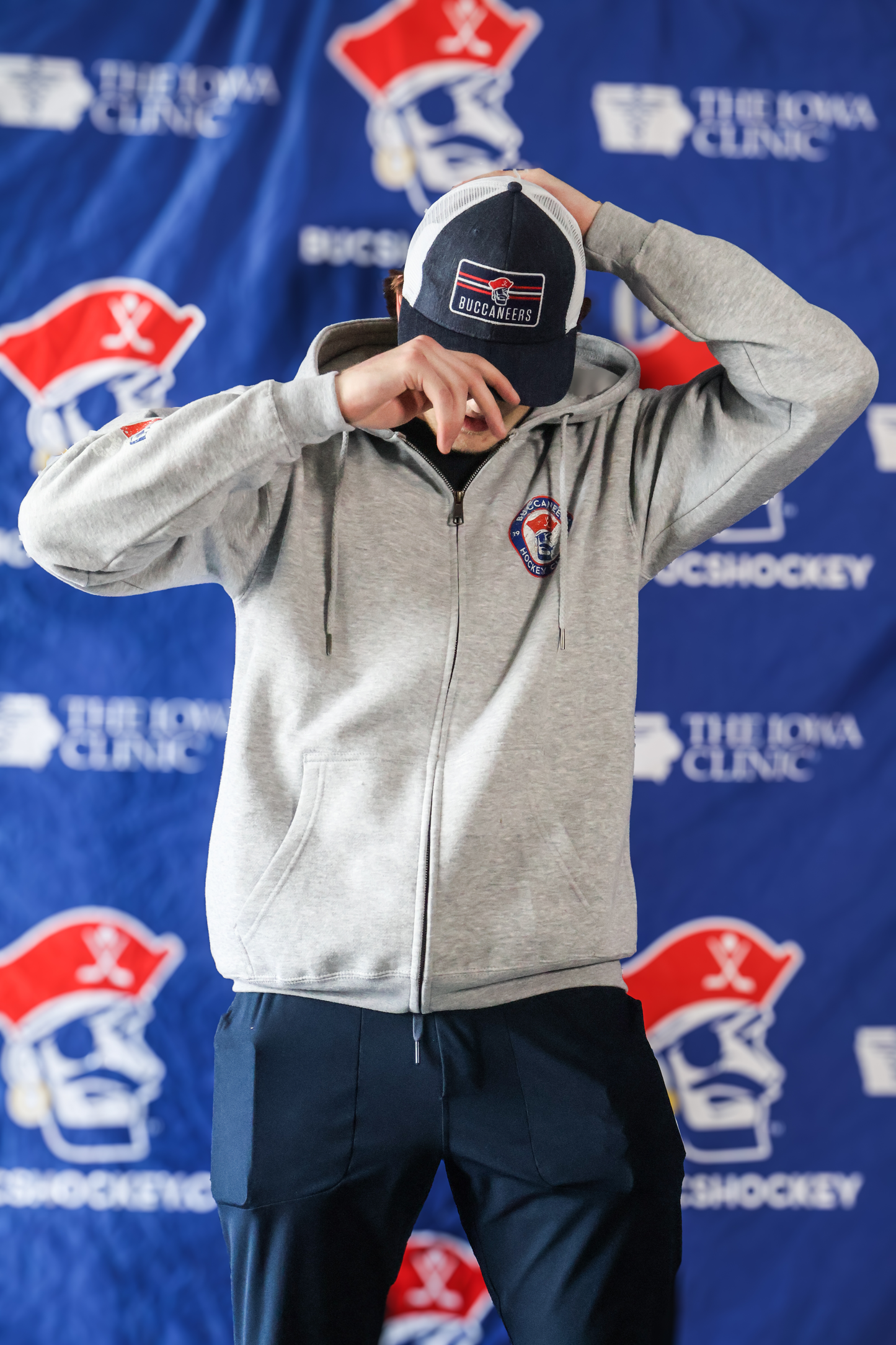 Full Zip- Grey Buccaneers