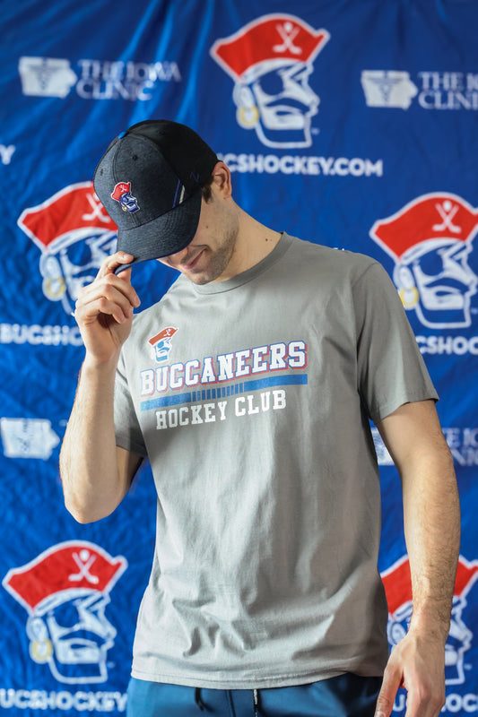 Hat- Black and Navy Bucs Head